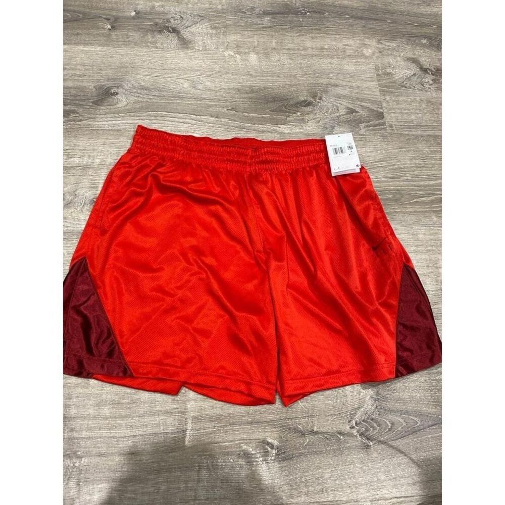 Nike‎ Dri-FIT Womens Basketball Shorts Red Burgundy Mesh DH7363-658 XXL NWT